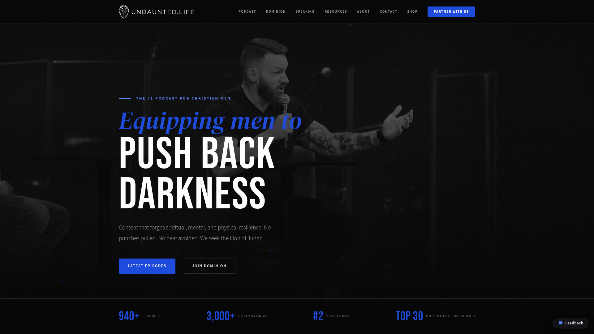 Undaunted Life website